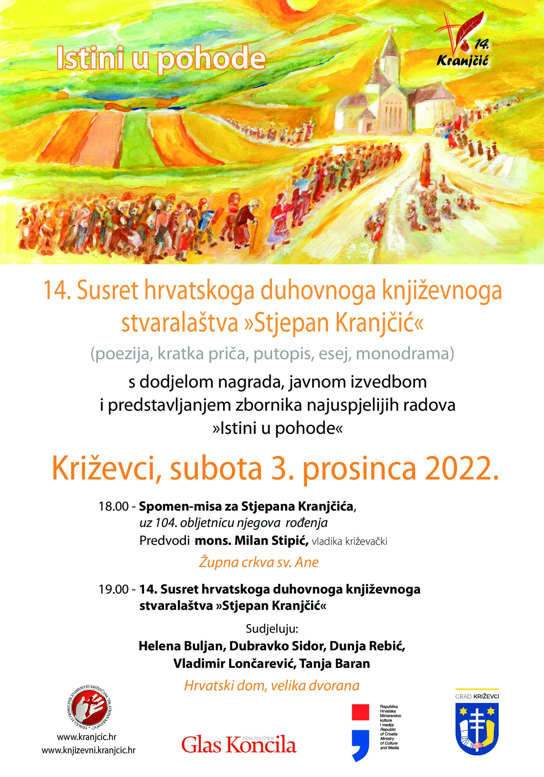 14. Književni Kranjčić 2022., plakat