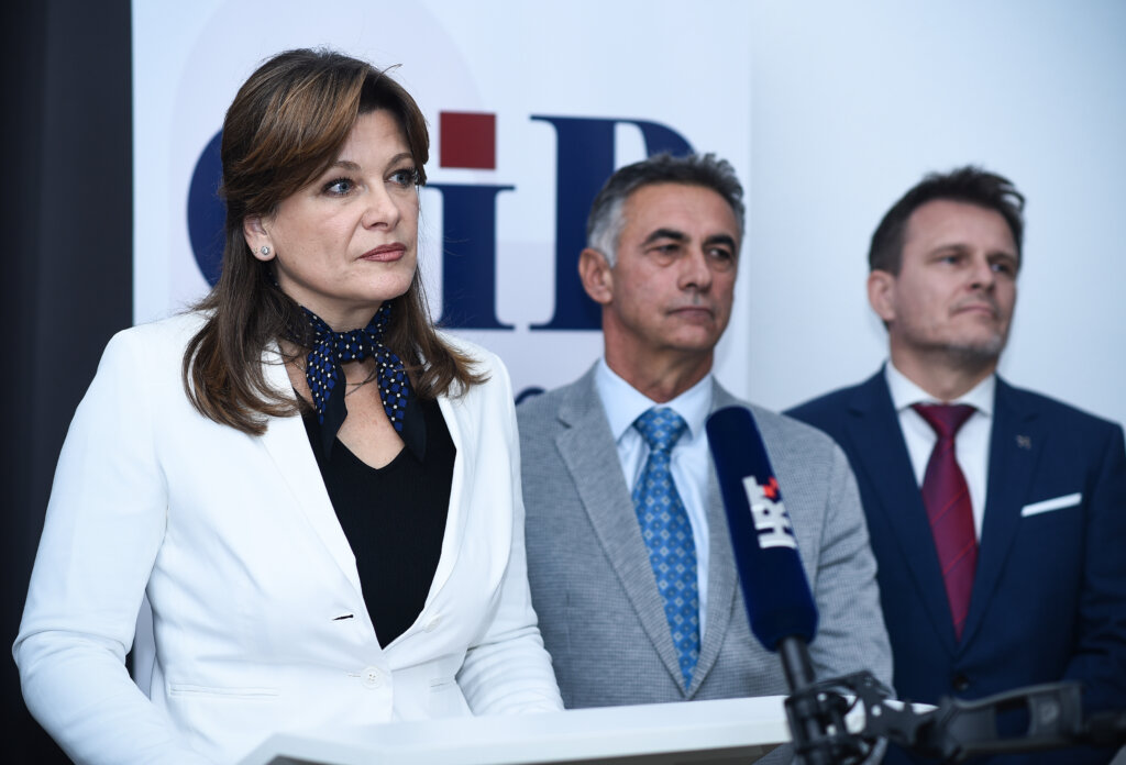 Zagreb:  Konferencija za medije novoosnovane stranke Odlučnost i Pravednost OIP