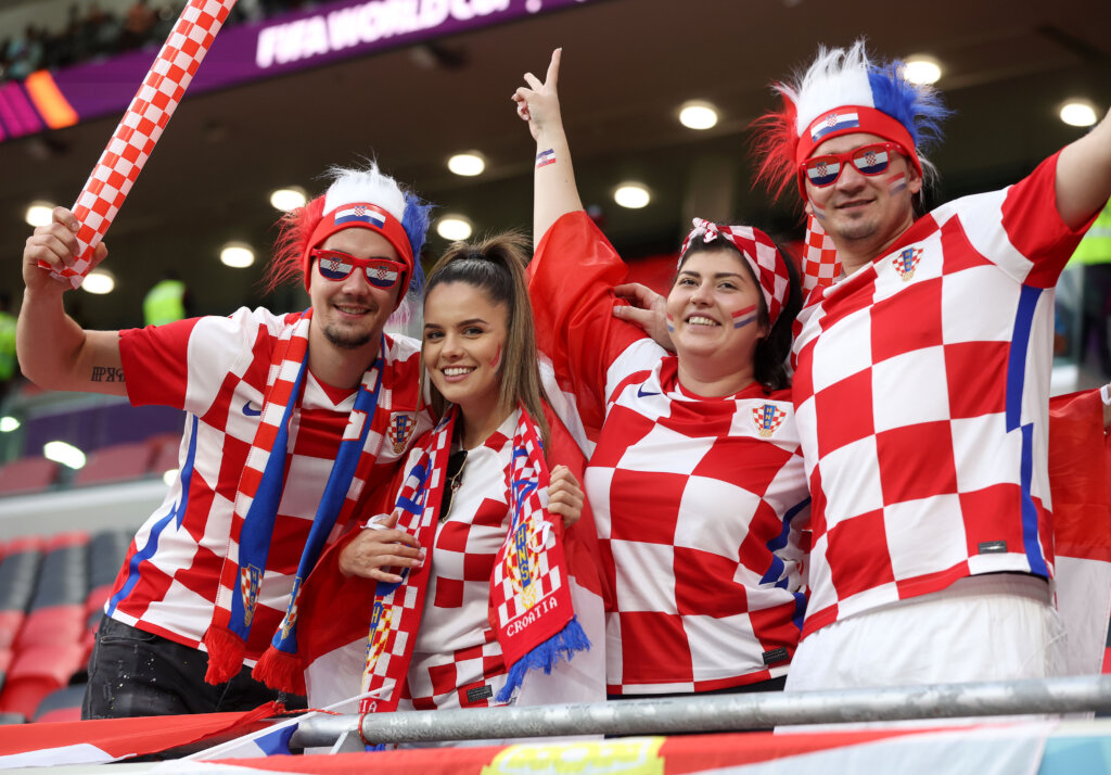 KATAR 2022 - Navijači na stadionu uoči početka utakmice između Hrvatske i Belgije