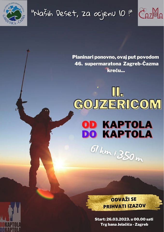 Planinari u ožujku organiziraju “II. Gojzericu od Kaptola do Kaptola”