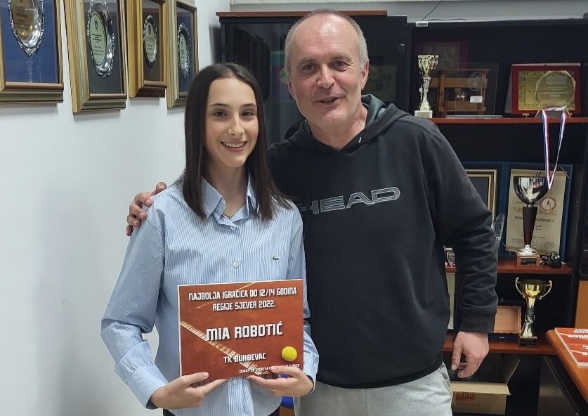 Mia Robotić iz Teniskog kluba Đurđevac najbolja igračica sjeverozapadne Hrvatske