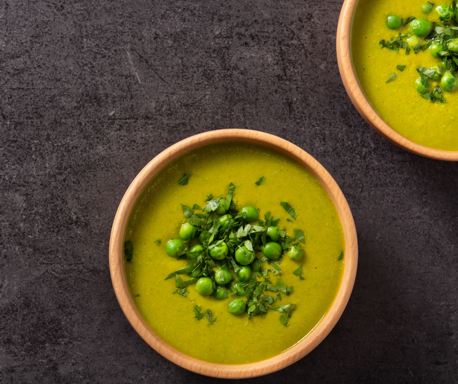 Proljetna krem juha s graškom i špinatom