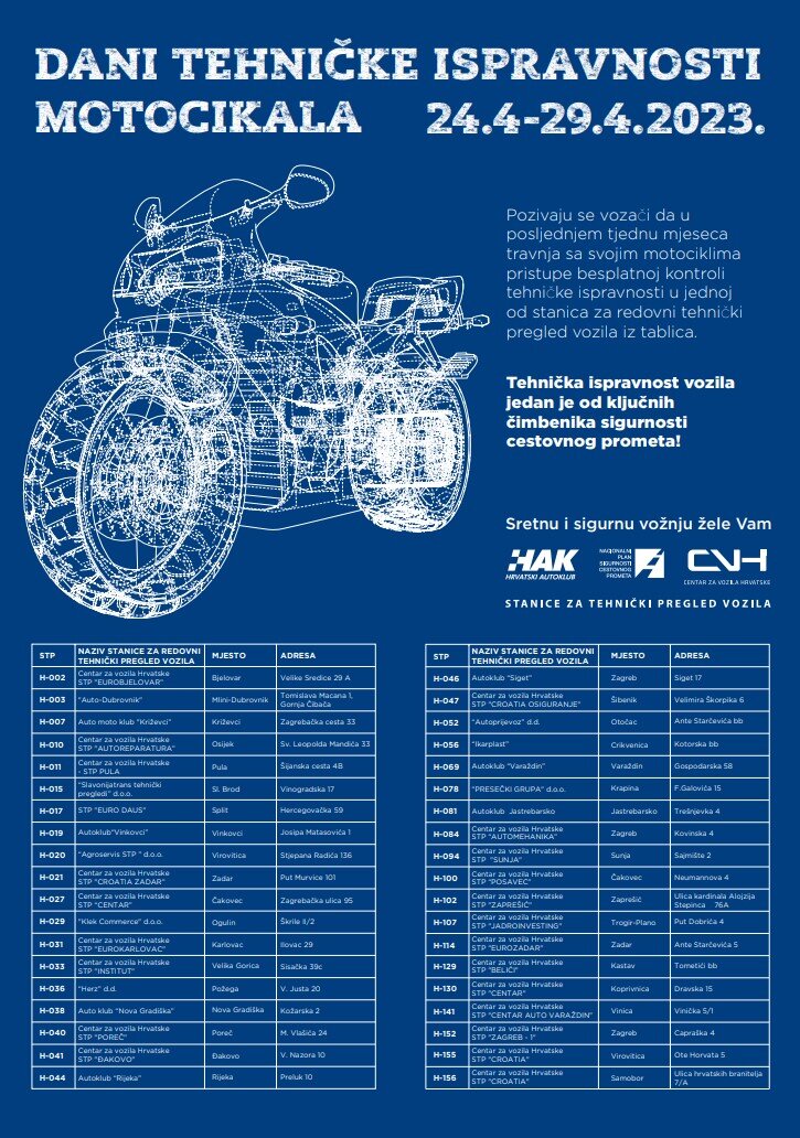 dani tehnicke ispravnosti motocikli