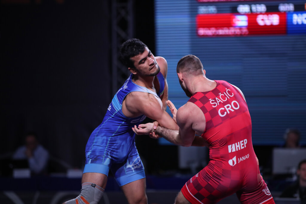 Zagreb: UWW Grand Prix Ranking Series Zagreb Open, borba 82 kg, Filip Sačić - Alireza Azizkhoon Mohmadipiani