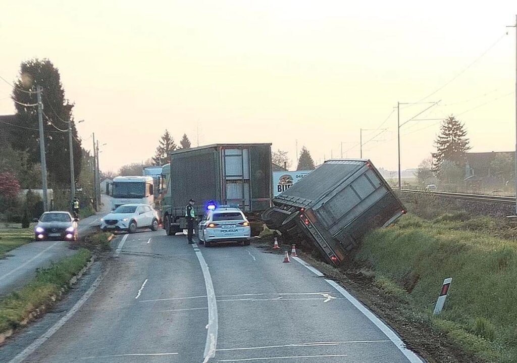 Na cesti Križevci – Koprivnica prometovalo se usporeno