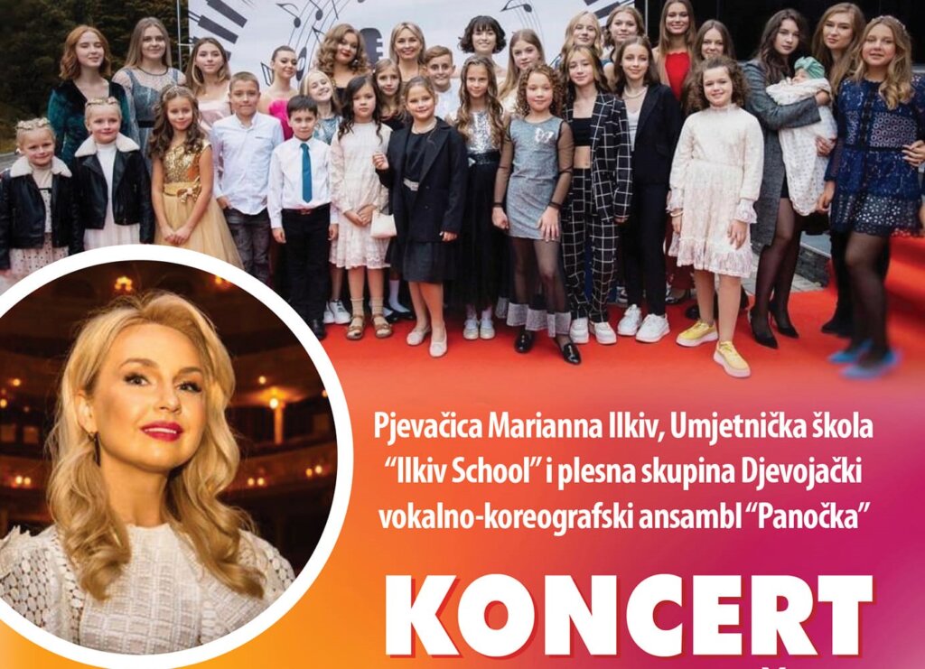 Koncert ukrajinske dječje i zabavne glazbe održat će se u Križevcima
