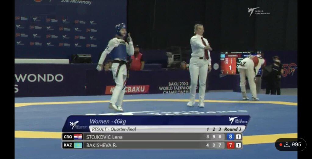 SP taekwondo: Lena Stojković osigurala Hrvatskoj četvrtu medalju