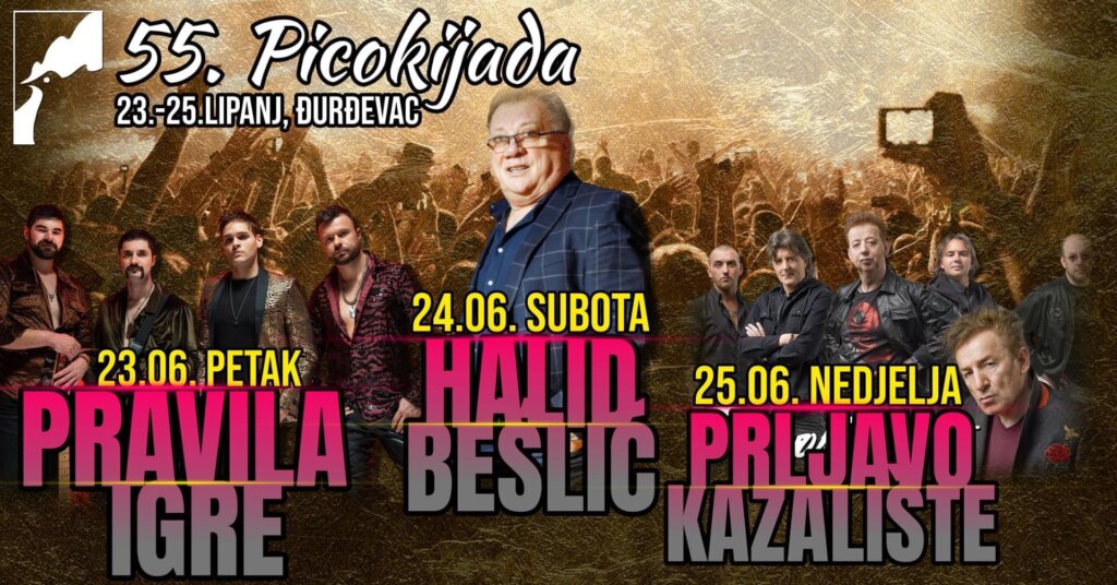 Tri velika koncerta krajem lipnja u Đurđevcu