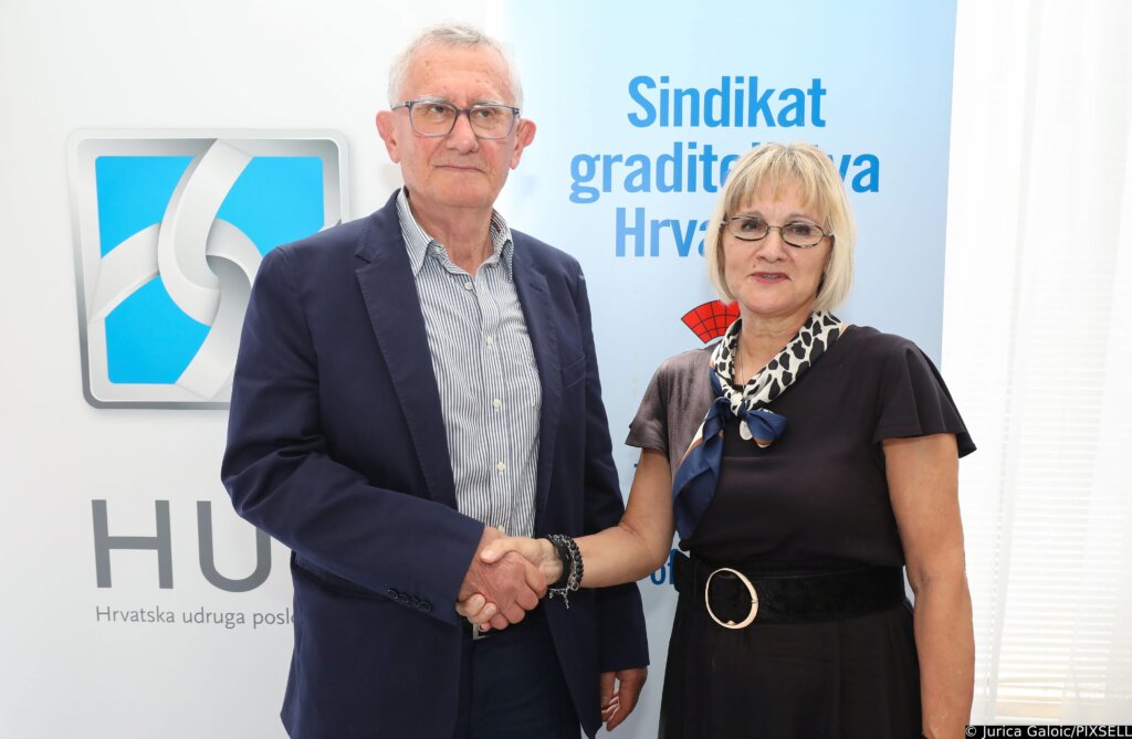 Križevci: Potpisivanje Kolektivnog ugovora za graditeljstvo između HUP-Udruge poslodavaca graditeljstva (HUP-UPG) i Sindikata graditeljstva Hrvatske