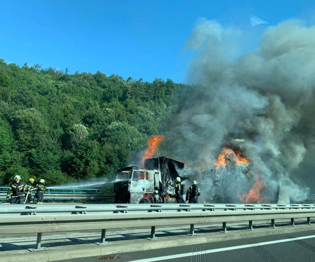 Policija objavila: Kamion na A1 zapalio se zbog kvara