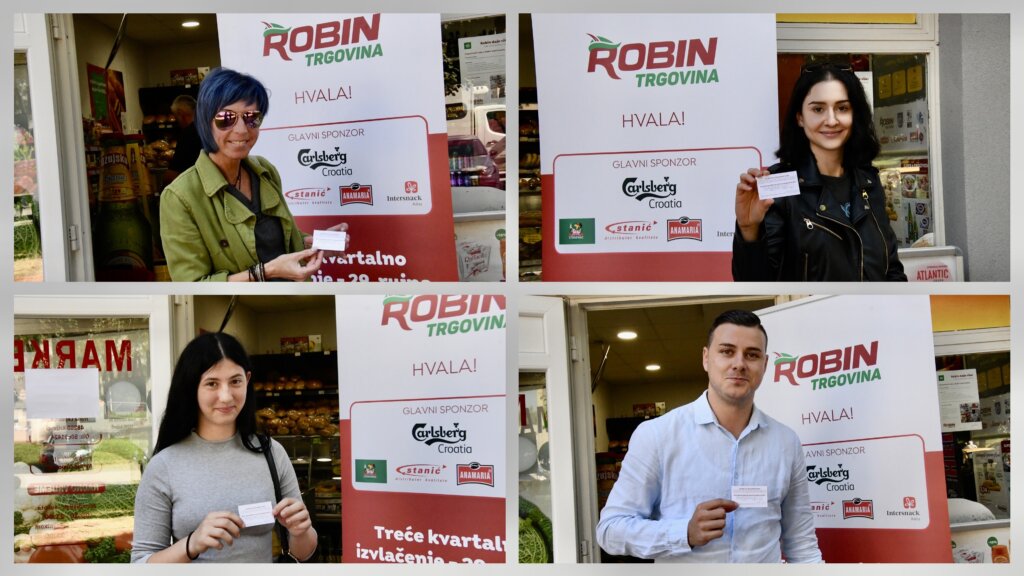[FOTO] Održano treće kvartalno izvlačenje velike nagradne igre Robin trgovina, glavne nagrade odlaze u Kalnik, Cirkvenu i Koprivnicu