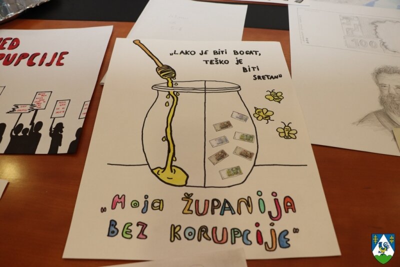 Antikorupcijsko povjerenstvo Koprivničko-križevačke županije raspisalo je kreativni natječaj „Moja Županija bez korupcije“