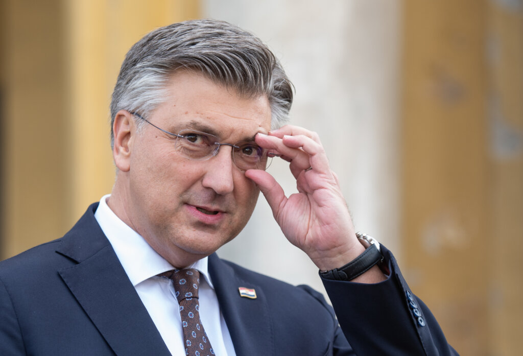 Zagreb: Premijer Andrej Plenković dao je izjavu za medije nakon svečane akademije u HNK