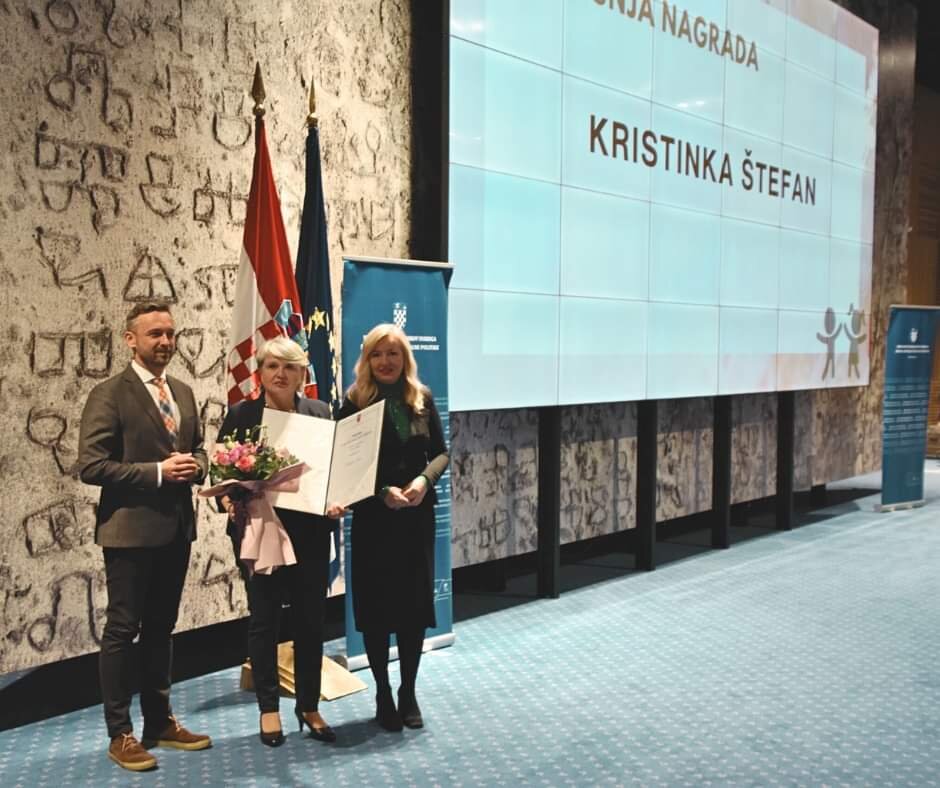 Predsjednica Udruge Mali princ Kristinka Štefan dobila državnu nagradu za iznimna postignuća u zaštiti djece