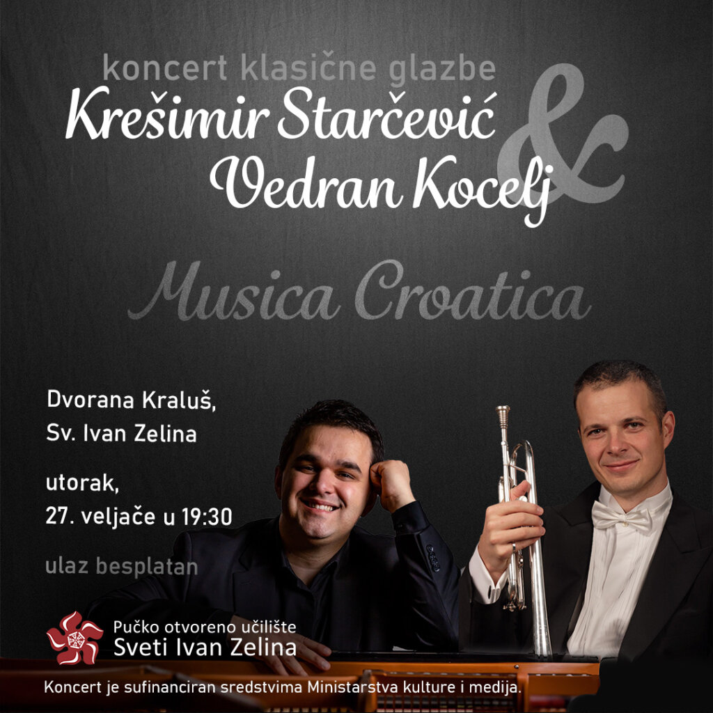 Vedran Kocelj i Krešimir Starčević nastupaju u Svetom Ivanu Zelini