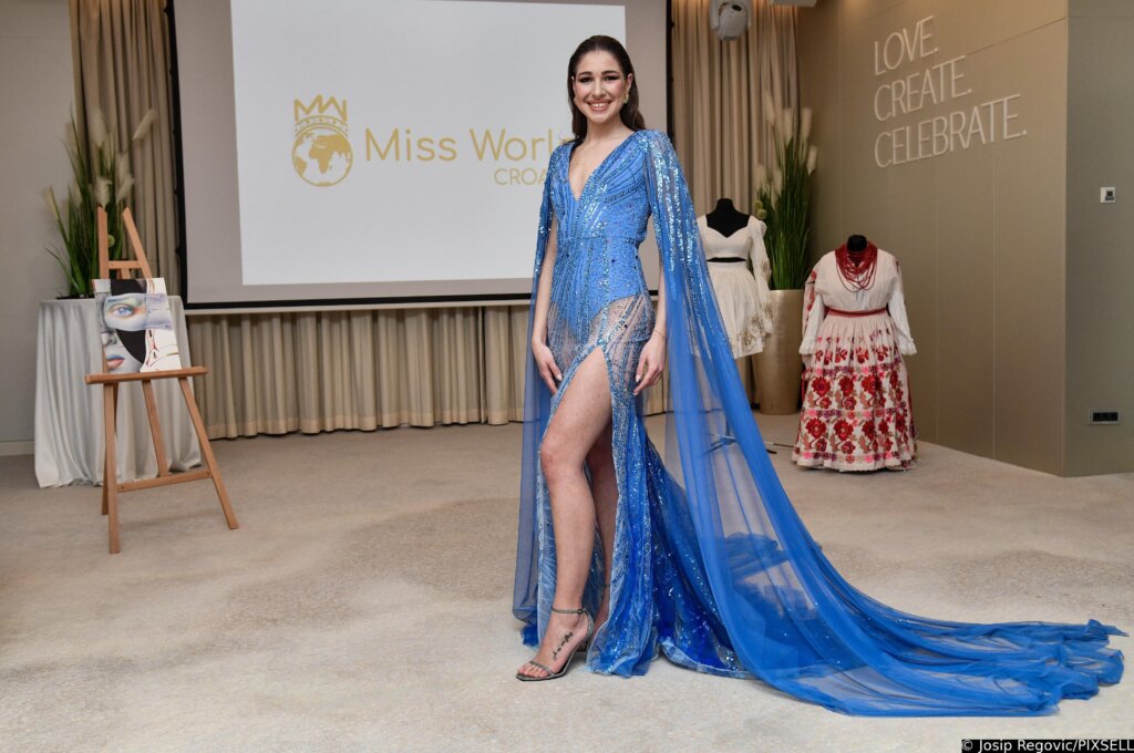 Zagreb: Konferencija za medije povodom odlaska Lucije Begić na izbor za Miss svijeta