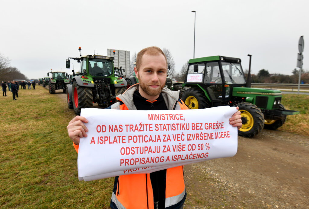 Poljoprivrednici prosvjeduju u Čakovcu