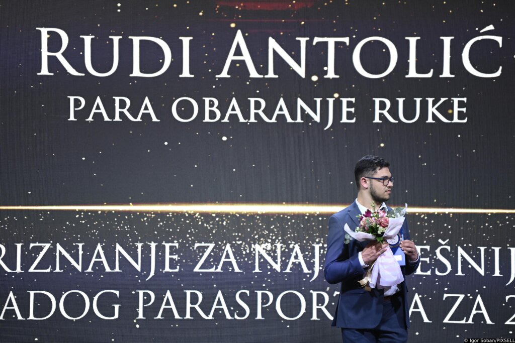 VELIKO PRIZNANJE Križevčanin Rudi Antolić proglašen za najboljeg mladog parasportaša za 2023. godinu