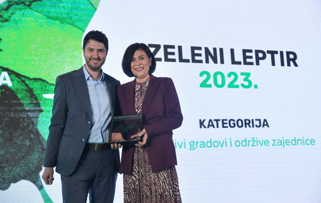 [FOTO] Komunalac Koprivnica osvojio prestižnu nagradu „Zeleni leptir 2023“ za najbolji ekološki projekt u kategoriji održivi gradovi i održive zajednice