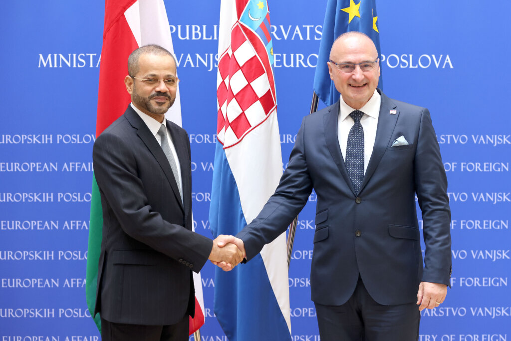 Zagreb: Ministar Gordan Grlić Radman s ministrom vanjskih poslova Sultanata Oman Sayyidom Badr Albusaidijem