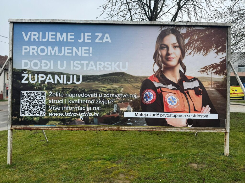 Istarska županija i u Križevcima ‘mami’ liječnike plakatima / Ravnateljica Hanžeković: Ovo je primjer nelojalne konkurencije
