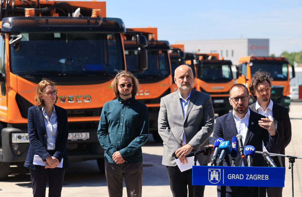 Tomašević predstavio devet novih kamiona za odvoz otpada u Zagrebu