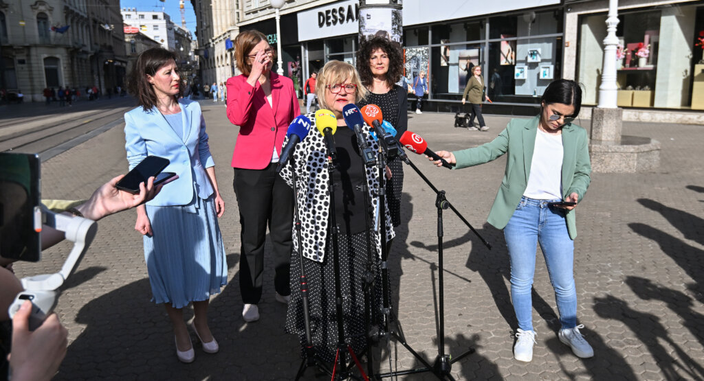 Zagreb: Konferencija za medije SDP-a na temu ubojstava žena