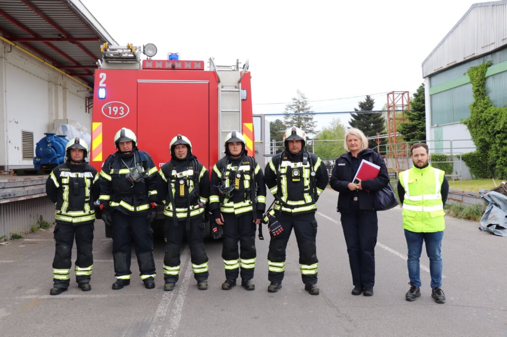 [FOTO] JVP Koprivnica i Hartmann odradili zajedničku vatrogasnu vježbu