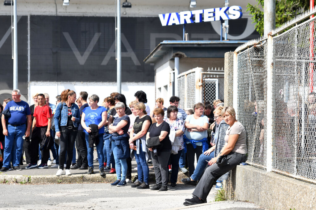 Varaždin: Konferencija za medije o štrajku radnika Varteksa