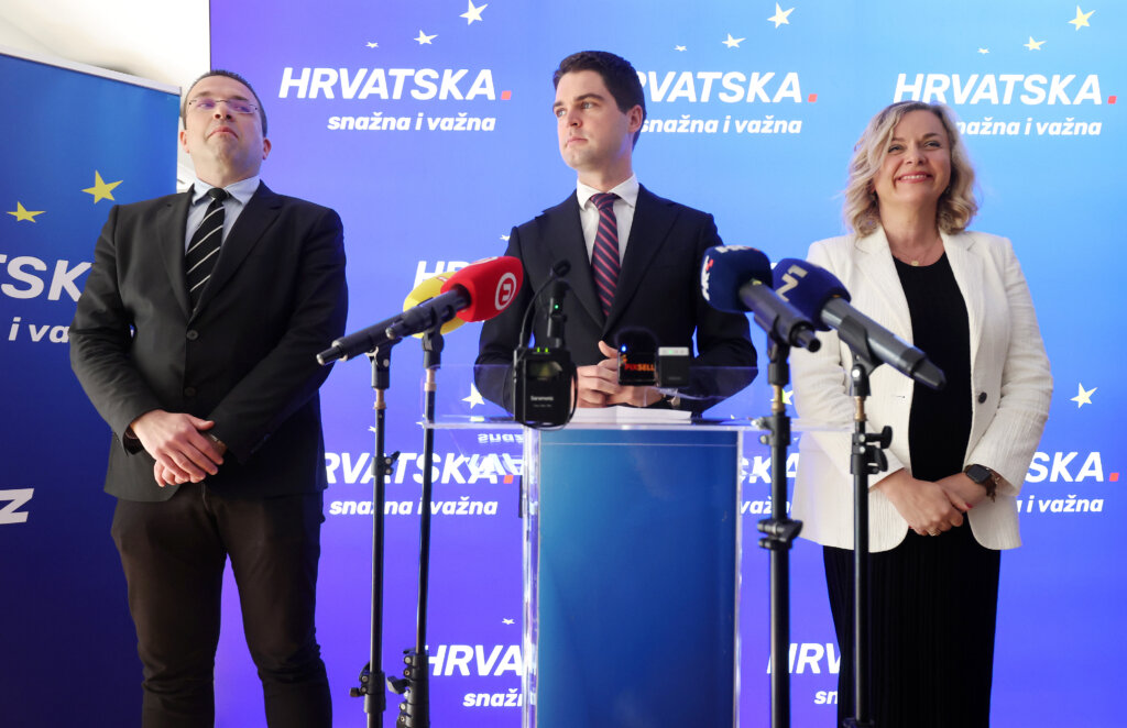 Zagreb: Konferencija Za Medije Kandidatkinja I Kandidata Na Europskim Izborima S Liste Hdz A