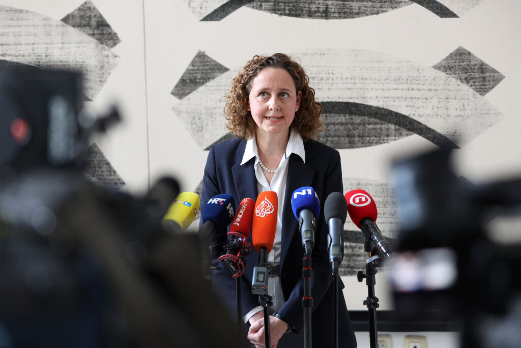 Zagreb: Ministrica Nina Obuljen Koržinek dala je izjavu medijima