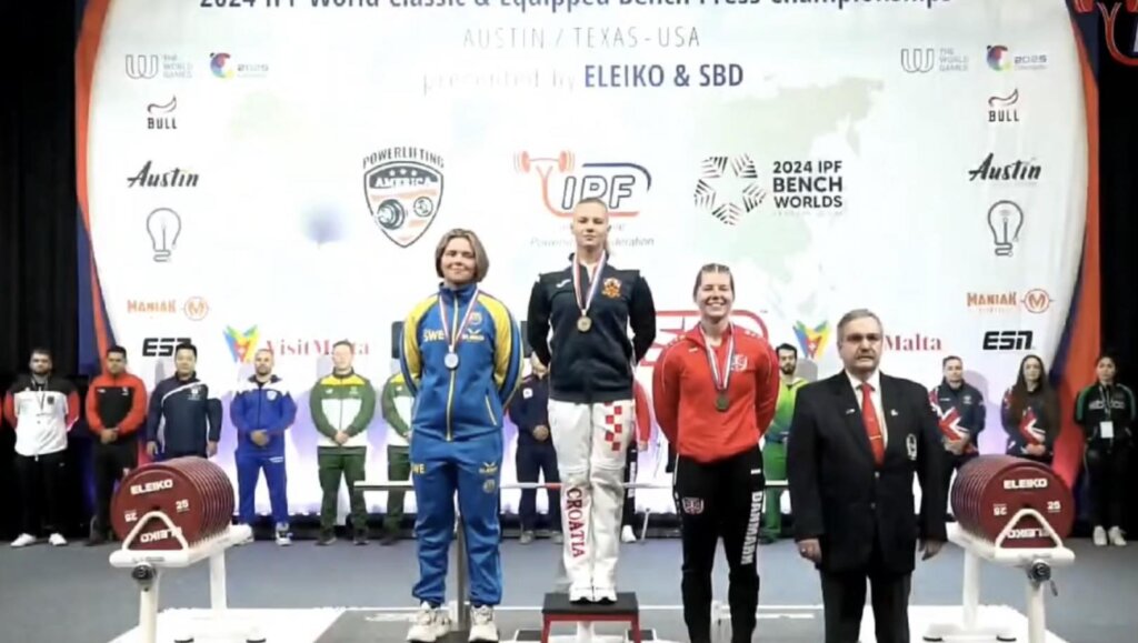 Vrbovčanka Andrea Petrek svjetska je prvakinja u bench pressu