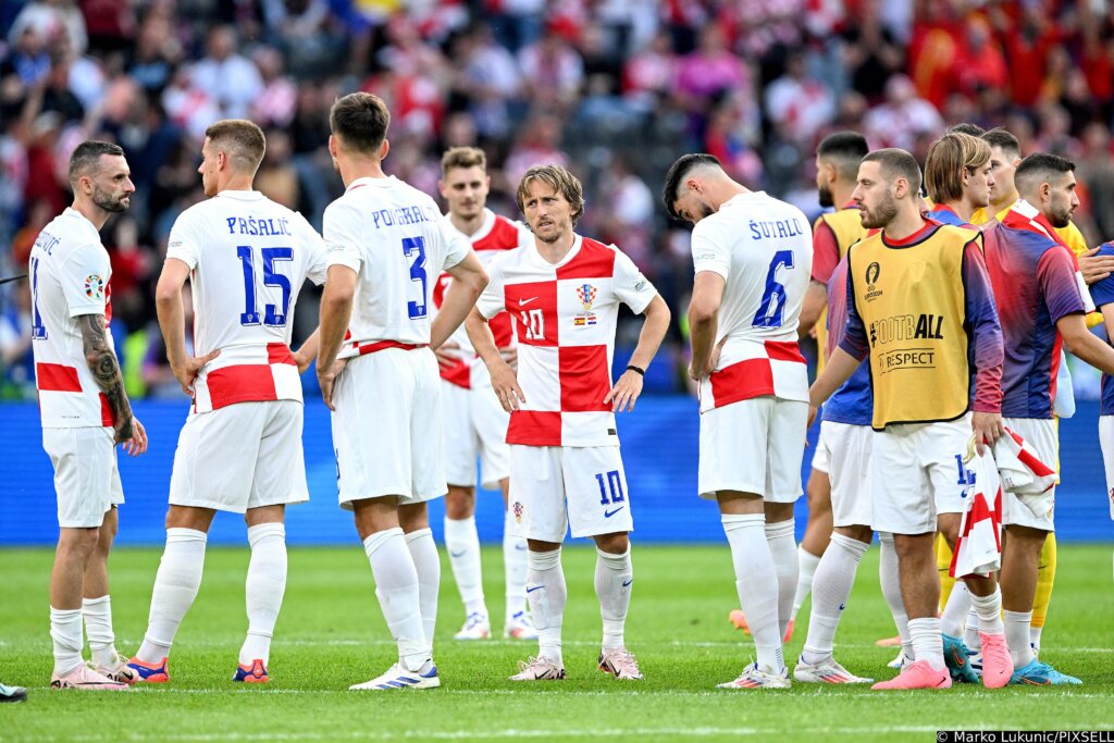 Berlin: Razočarani Nogometaši Hrvatske Nakon Poraza Od Španjolske U 1. Kolu Skupine B Na Europskom Prvenstvu