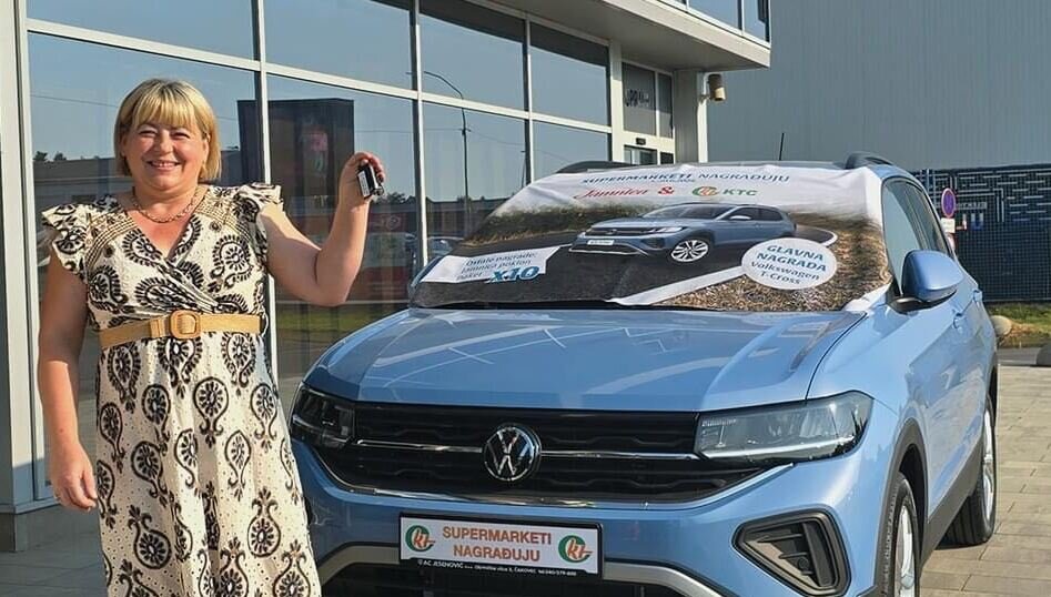 Marina iz Svetog Ivana Žabna osvojila Volkswagen T-Cross u KTC – Jamnica nagradnoj igri