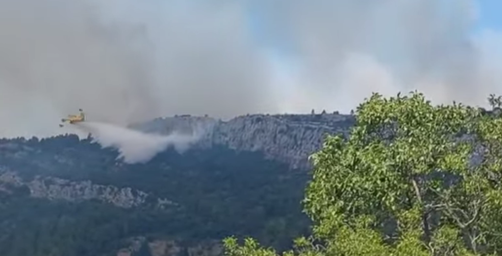 Požar na Pelješcu pod nadzorom, zbog vjetra vatrogasci na oprezu