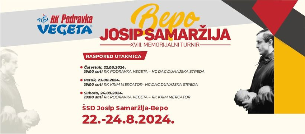 U Koprivnici počinje 18. Memorijalni turnir Josip Samaržija Bepo