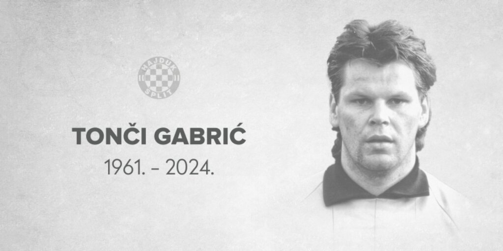 Hajduk se oprostio od Tončija Gabrića