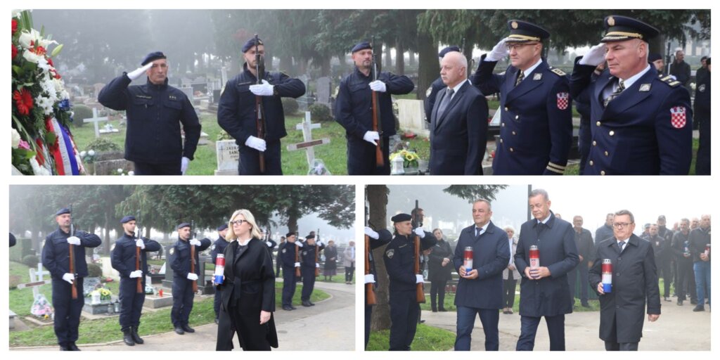 [FOTO] Povodom blagdana Svih svetih i Dušnog dana u Koprivnici položeni vijenci i upaljene svijeće