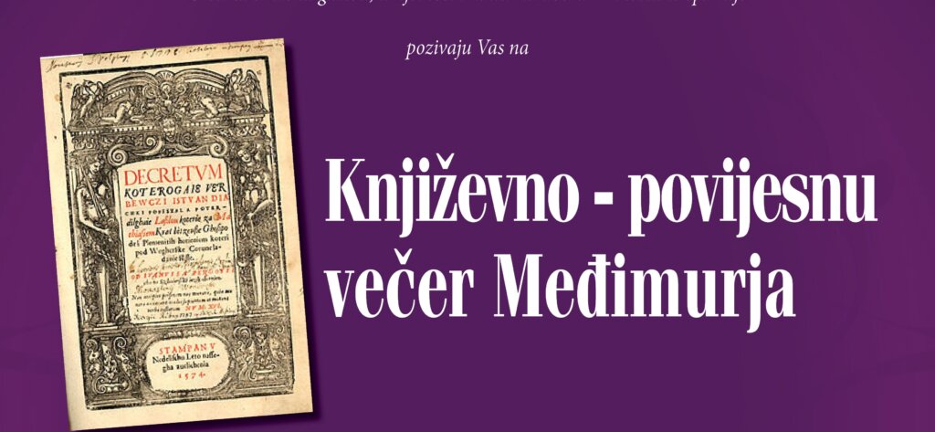 Književno-povijesna večer Međimurja u Križevcima