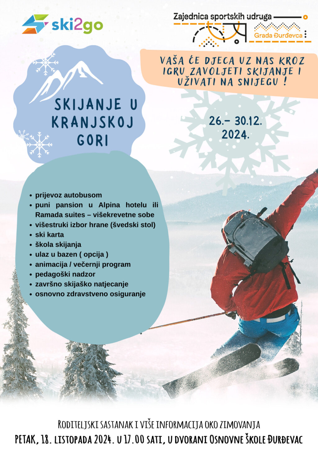 Skijanje Plakat Scaled