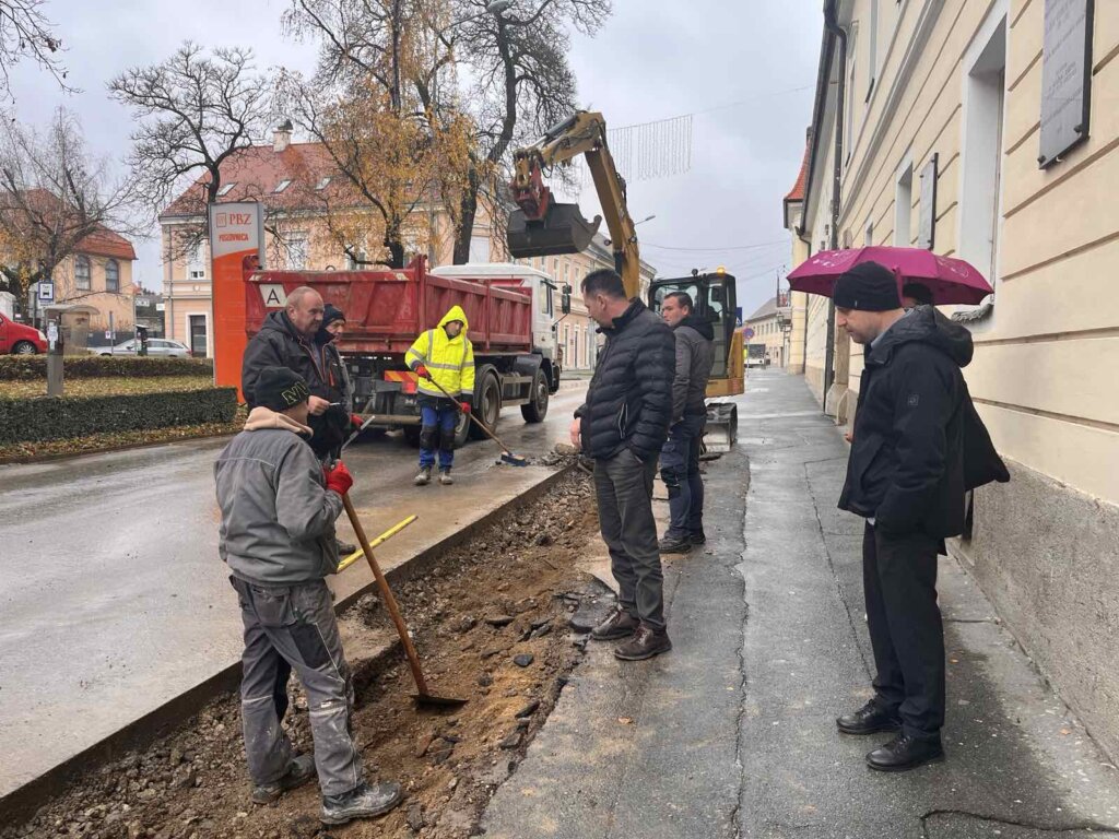 [FOTO] U tijeku je zamjena vodnokomunalne infrastrukture u centru Križevaca