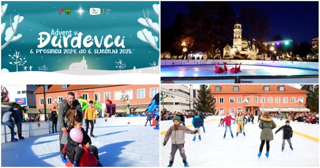 Sutra ne propustite veliko otvorenje klizališta na novouređenom Trgu sv. Jurja u Đurđevcu