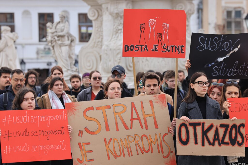 Prosvjedovali studenti osječke Akademije za umjetnost i kulturu