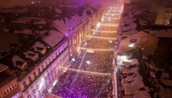 Pogled Iz Zraka Na Severinin Novogodisnji Koncert U Sarajevu