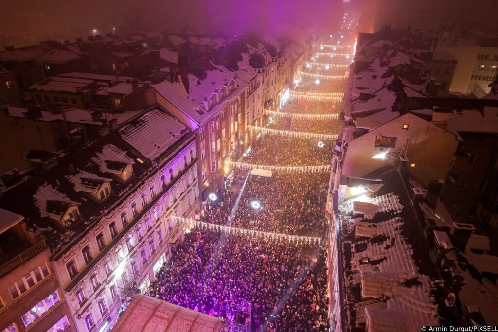 Pogled Iz Zraka Na Severinin Novogodisnji Koncert U Sarajevu