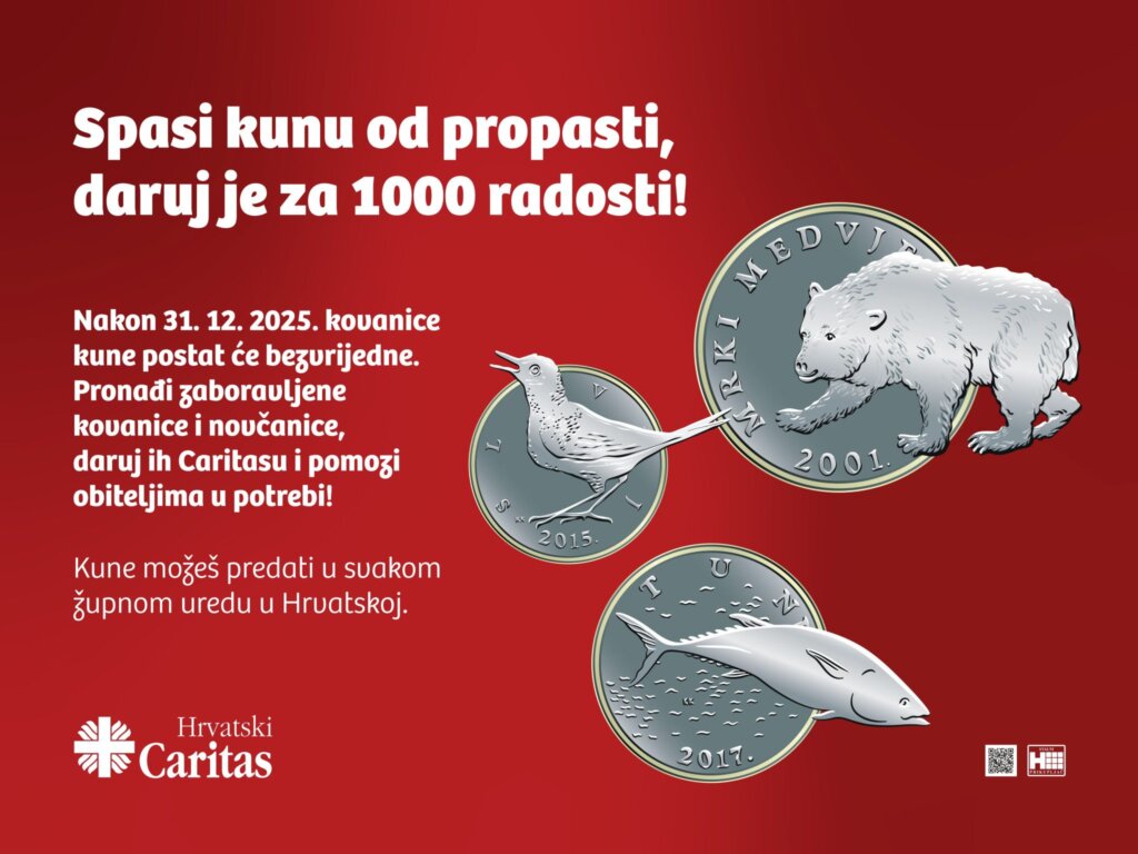 Hrvatski Caritas pokreće projekt “Spasi kunu od propasti, daruj je za 1000 radosti!”