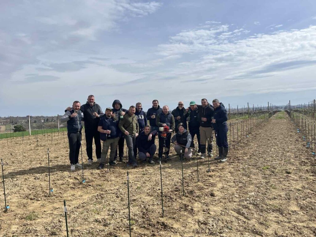 [FOTO] Članovi udruge vinogradara i vinara Bilikum posadili novi nasad vinove loze kod svojih pajdaša