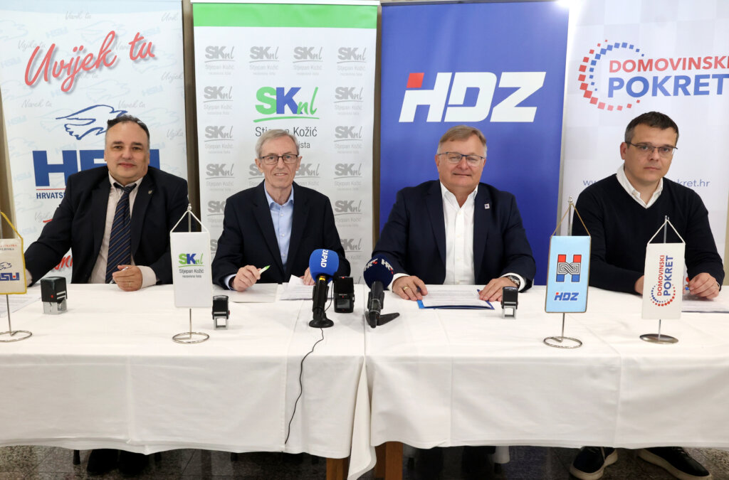Potpisivanje Sporazuma Cvitan, Kožić, Turk I Mesić