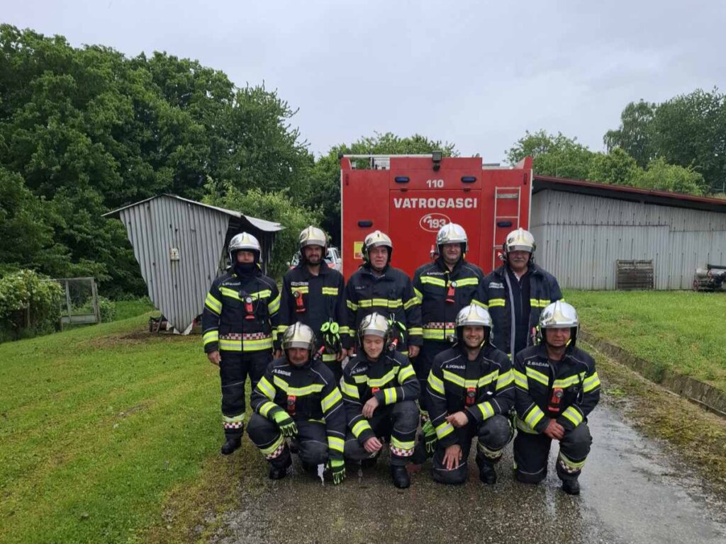 Vježba DVD-a Jagnjedovec na INA-inoj sabirnoj stanici