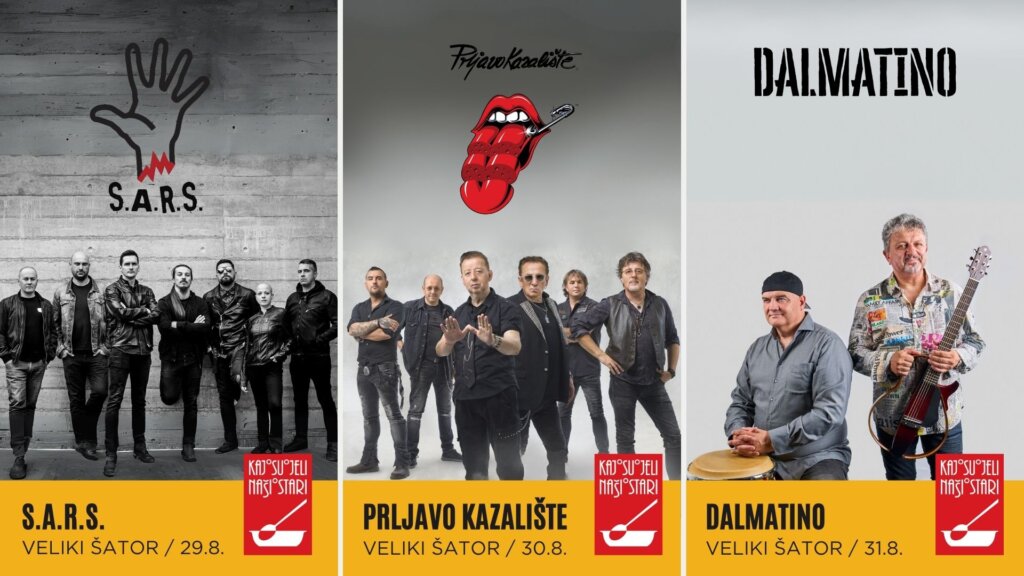 KAJ SU JELI NAŠI STARI U Vrbovcu će se održati tri velika koncerta